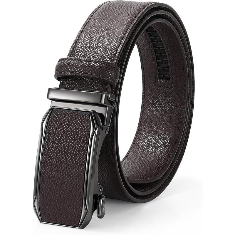 TikTok Shop Mens Ratchet Belt Click Leather Belt Mens Dress Belt