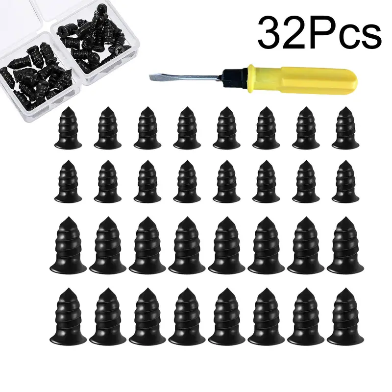 32 cái Đinh sửa lốp xe ô tô Đinh cao su Vít Vặn Công cụ nhanh 0