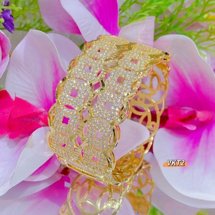 Vòng 2 hàng KT đính full đá mẫu mới  mã VKT2 0