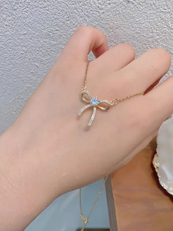 Kalung Wanita Titanium Asli Aksesoris Fashion Viral Harian Kulit 3
