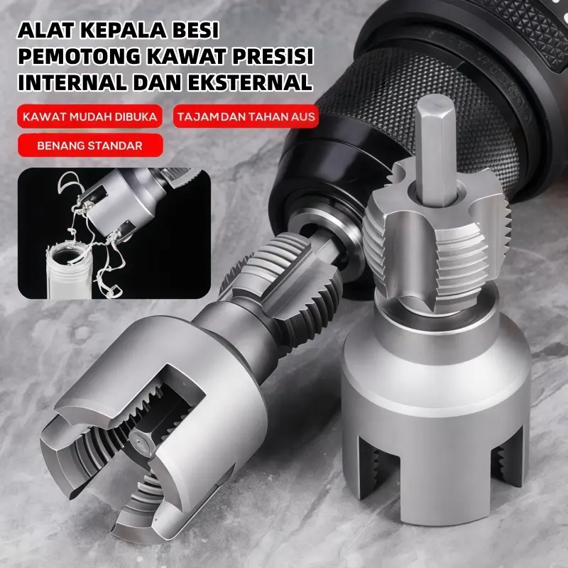 Alat Pembuka Drat Pipa PVC /Alat Bor Ulir Presisi/ Pemotong Ulir ...