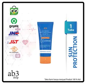 ILLUMINARE BRIGHTENING SUN PROTECT FACE & BODY LOTION SPF 50+ 100G LOSION SPF 50 Mencerahkan Tubuh Sunblock