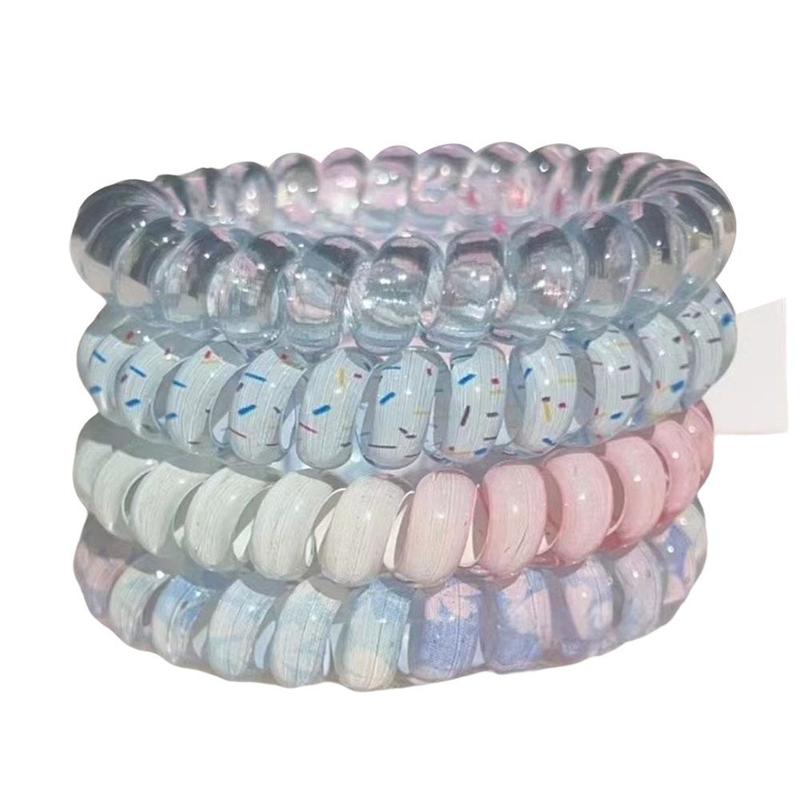 Product Introduction of 4pcs Phone Ring Headwear Hair Rope High Elasticity And Unbreakable Ins Wind 18
