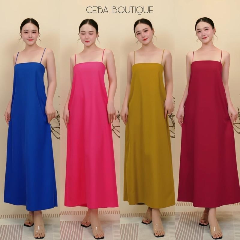 D45 - Đầm Suông Nữ 2 dây nhẹ nhàng basic CEBA BOUTIQUE Women Dress