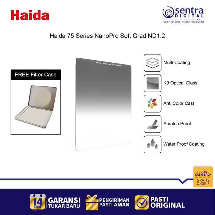 Gambar Haida 75 Series NanoPro Soft Grad ND1.2 GND 16x 4 Stop ( HD3433 ) dari Sentra Digital Kota Surabaya Tokopedia
