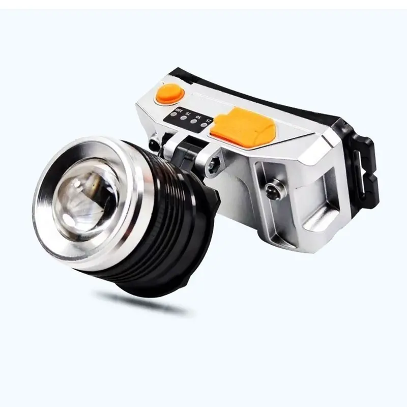 ĐÈN PIN ĐỘI ĐẦU CẢM BIẾN VẪY TAY T18 - SIÊU SÁNG CHIỀU XA 300m - SIÊU SÁNG -   tùẏ CHỈNH XA GẦN------ 2