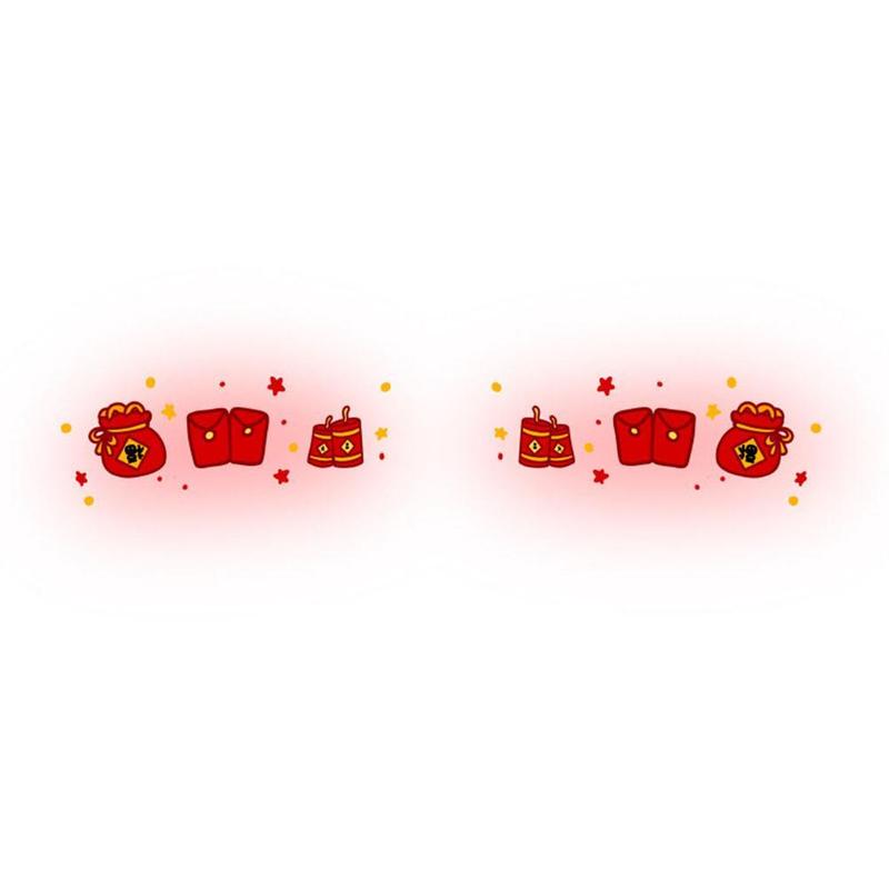 Product Introduction of New Year Makeup Face Paste Santa Claus Face Paste Holiday Party One-time Temporary Stickers For Children 27