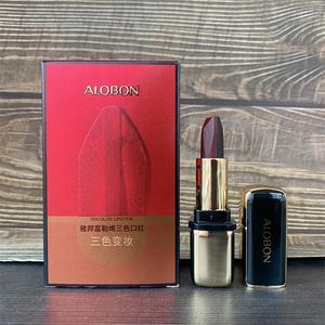 Three Color Lipstick, Yabon Fullerene, Waterproof, Moisturizing, Matte Packaging, Lime and Chinese Red Colors, One Piece, 3 Colors, Suitable for Students, Affordable Lip Gloss Lipstick Makeup