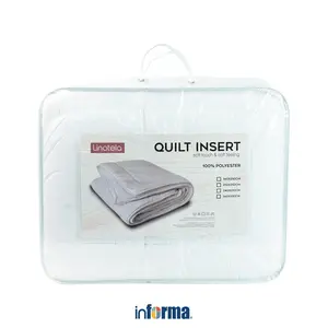 Informa Linotela 260X230 cm Quilt Insert Soft Peach - Putih Isian Selimut Pengganti Polos Bedcover Isi Bed Cover