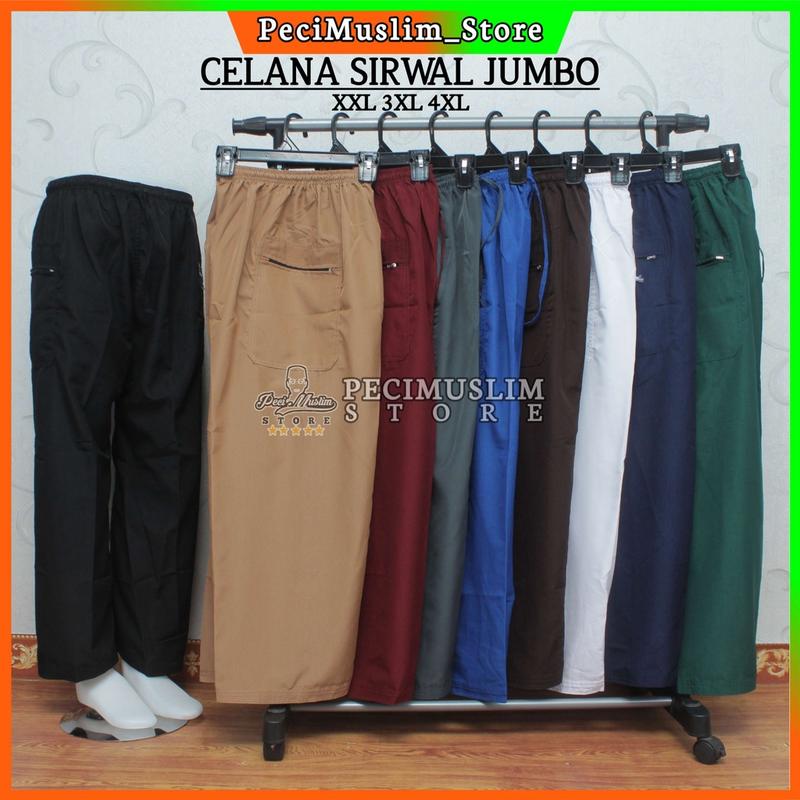 Celana Sirwal Komprang Pangsi Silat Muslim Pria Dewasa Jumbo Big Size XXL XXXL XXXXL 0