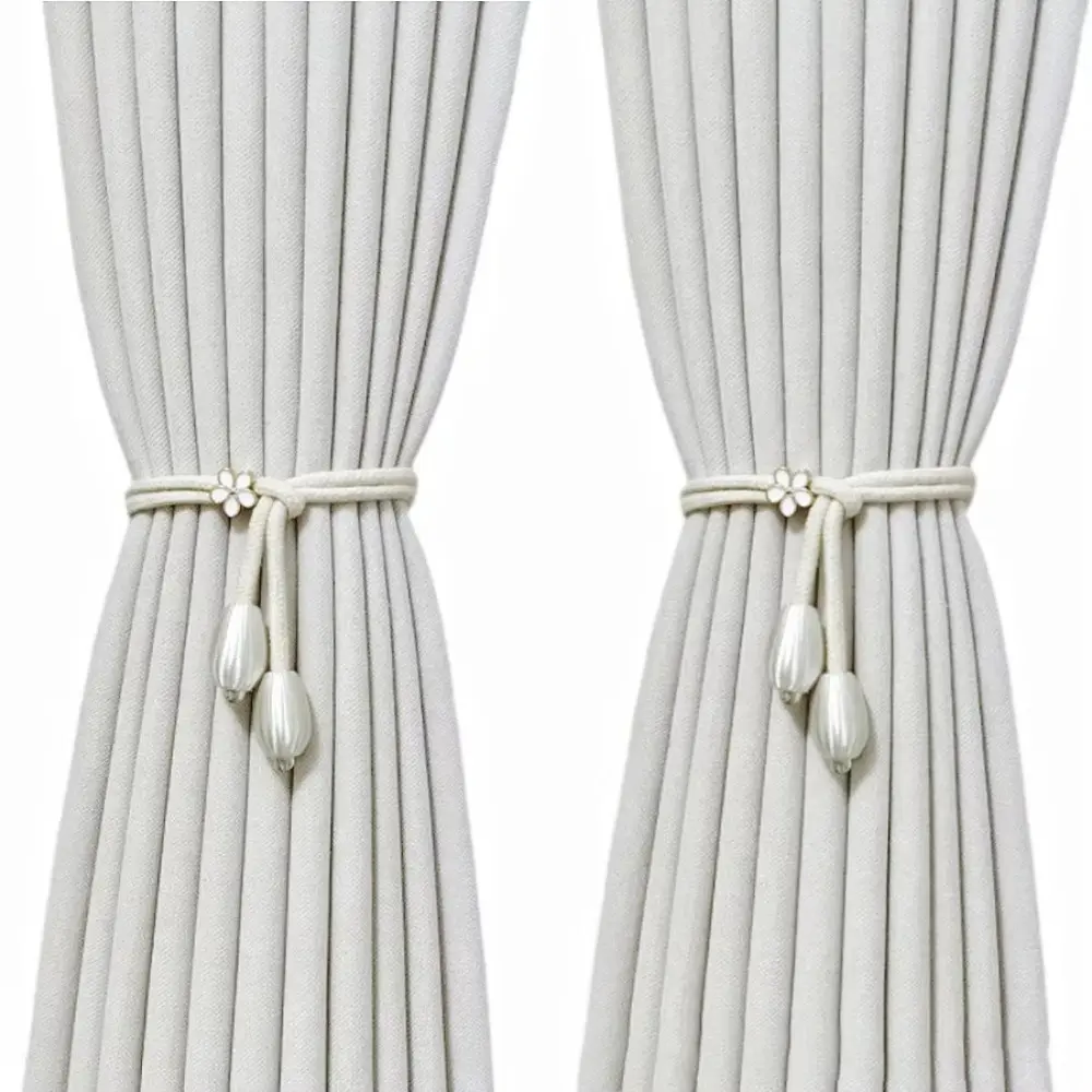 cenne 1PC New Adjustable Curtain Strap Universal Hand Braided Curtain Buckle Curtain Tie Backs Living Room