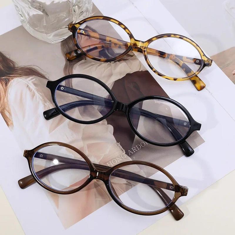 Product Introduction of Y2K Girls Retro Oval Frame Glasses Women Female Ins Sweet Cool Eyeglasses Fashion Accessories 12