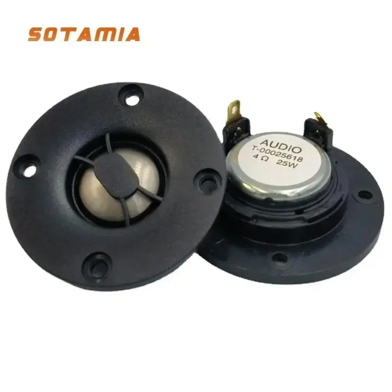 Loa Treble Âm Thanh, SOTAMIA, Bộ 2 Chiếc, 66MM, 4 Ohm, 25W, Đơn Vị Loa Treble, 25 Lõi, Màng Titan, Thích Hợp Cho Âm Thanh Rạp Hát Tại Nhà, Loa, Loa Bluetooth Musis Gia Đình Tự Làm Nghe Nhạc Cao Su Phụ Kiện Earphone 0