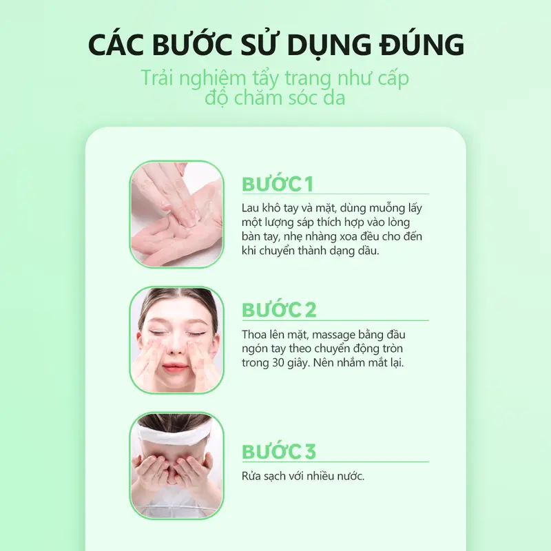 COMBO 2PCS GMEELAN Kem Lười Sửa Tuyết 30g &Moringa Ceramide làm sạch nhẹ Balm Tẩy trang 40g 4