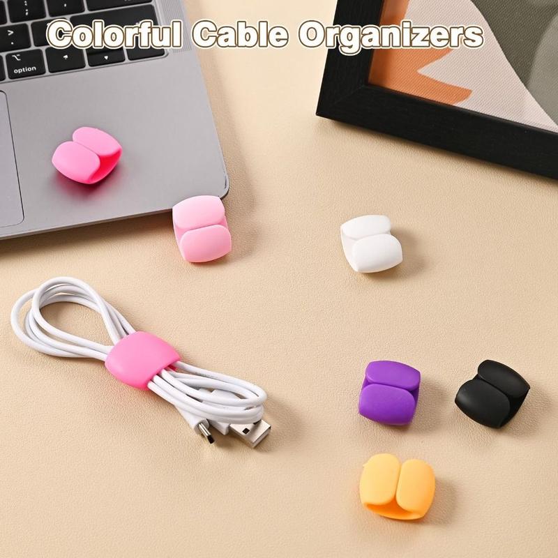 Portable Rubber Cable Winder Clips Multifunction Winder Cable Protector Headset Data Line Storage 1