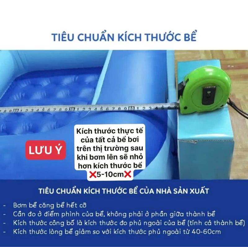 Product Introduction of FULL SIZE [TẶNG BÓNG + KEO VÁ] Bể size 1m2-1m3-1m5-1m8-2m1-2m6-3m05-3m55 Bể bơi hồ bơi phao cho bé,bể tắm,bể bơi hồ bơi ngoài trời,trong nhà ,phao bơi cho bé,bể phao nhà cát vui chơi,bể tắm mùa đông,hè 15