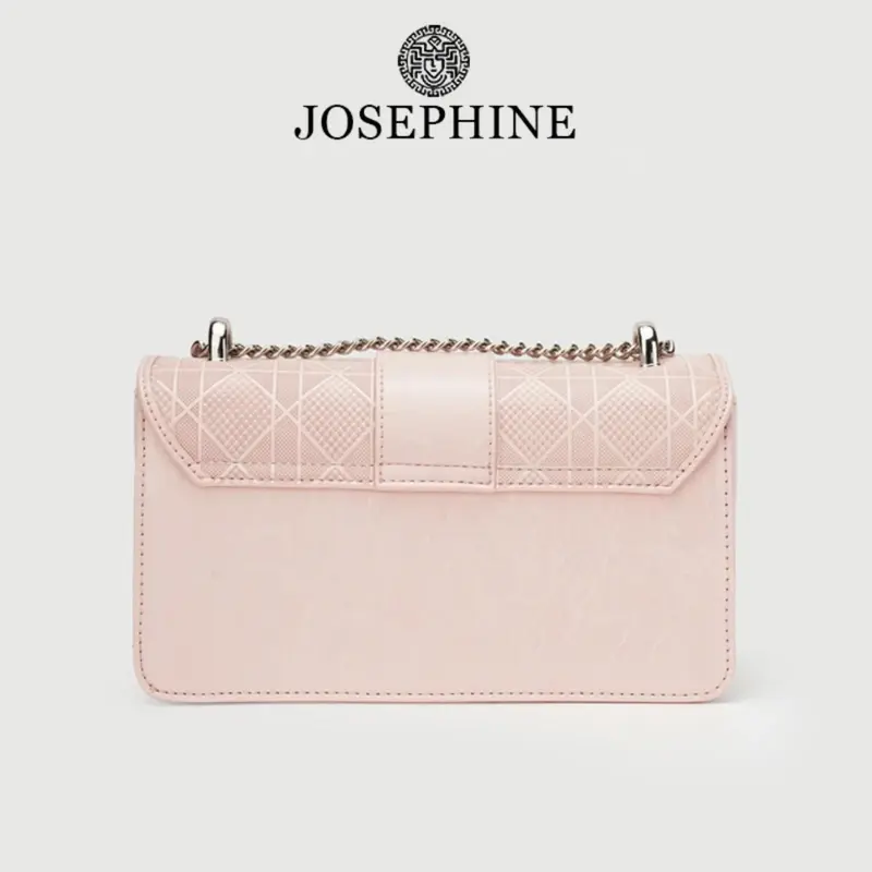 Mã Y2929 - Túi xách nữ thời trang JOSEPHINE, túi đeo chéo da cao cấp màu hồng thanh lịch 3
