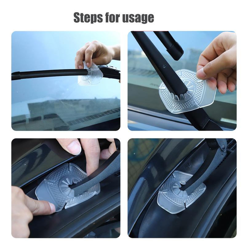 Product Introduction of 2pcs Car Windshield Wiper Hole Protective Cover Wiper Dustproof Protection Bottom Sleeve Leaves Debris Prevention Cover 13