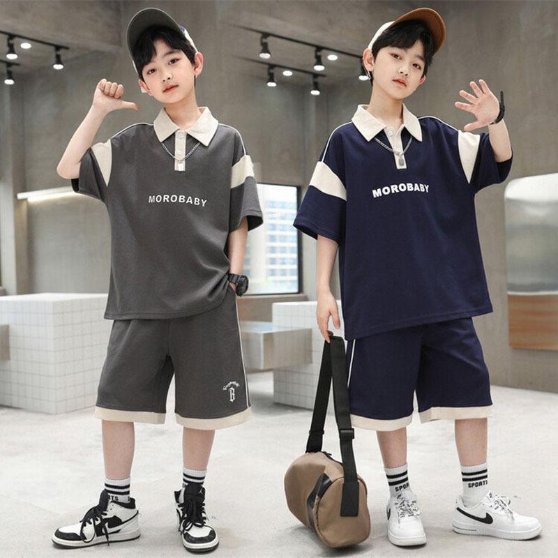 Đồ hè bé trai, Đồ bé trai, quần áo hè bé trai hình thêu Gấu vải thun cotton size 18-50kg. Đồ bộ bé trai, set đồ bé trai, bộ đồ cộc tay bé trai 7