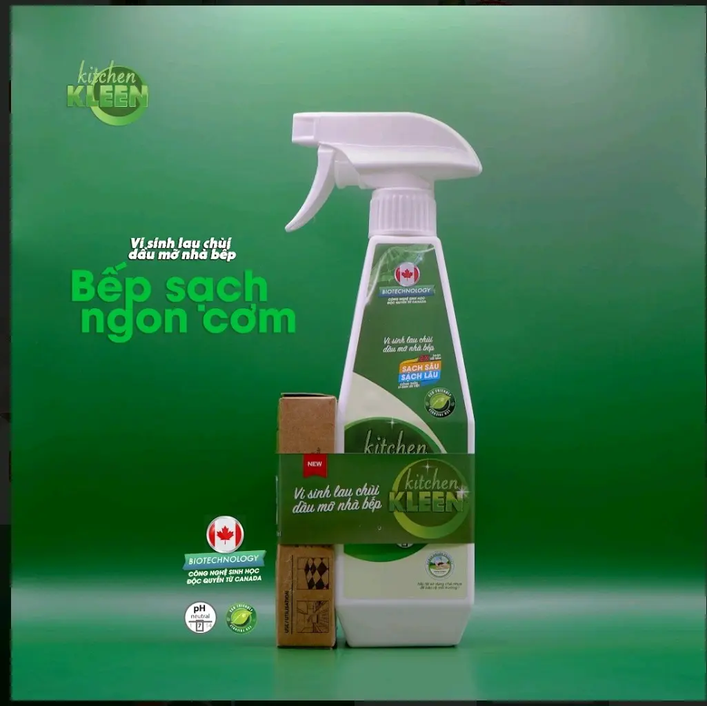 CHAI XỊT LAU CHÙI DẦU MỠ KITCHEN KLEEN