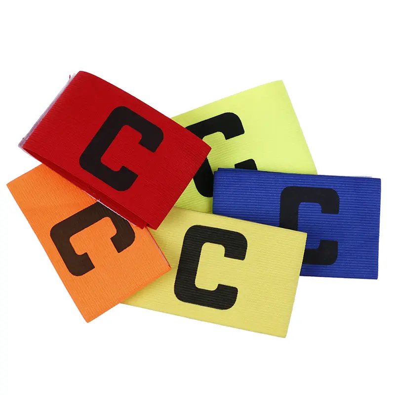 1 Pcs Football Soccer ArmBand Leader Match Captain Armband Adjustable