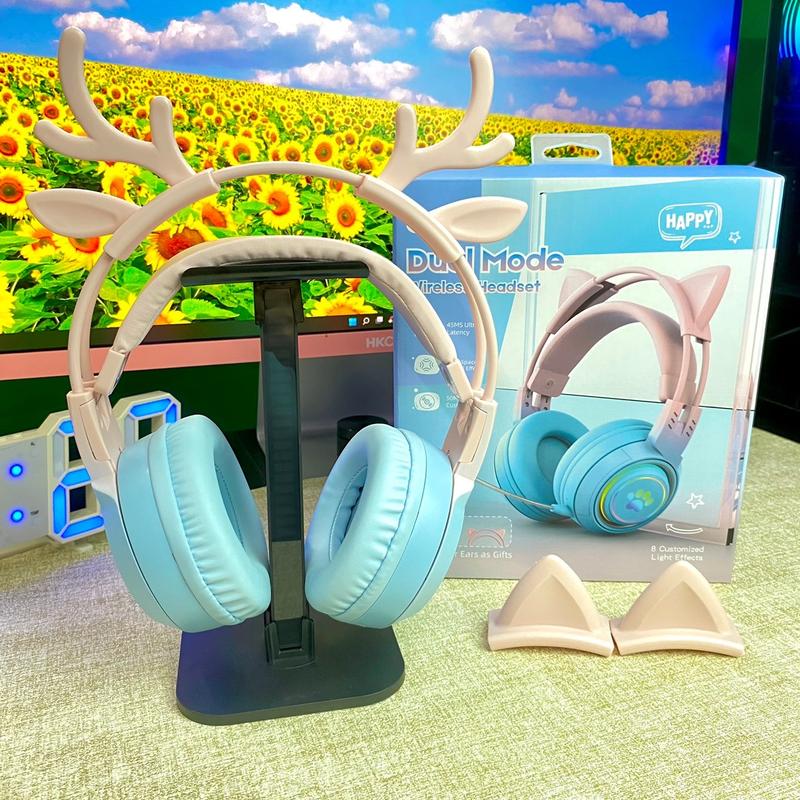 Tai nghe không dây chuyên game SY-T25 Nghe Nhạc kết nối bằng Bluetooth 5.3 có đèn led RGB với màu sắc tai nghe cực đẹp Nhét Tai