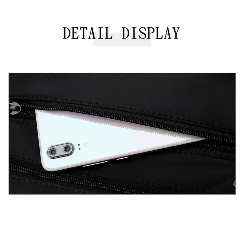 Product Introduction of Men Nylon Chest Pack Cellphone Pouch Outdoor Sports Cross-body Bag Casual Running Cycling Sling Bag 21