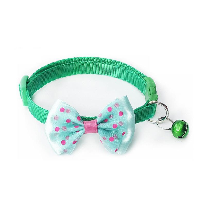 Product Introduction of Pet dot Collar Dog Cat Bowtie Bell Dot Style Ribbon PGR -BOW 17