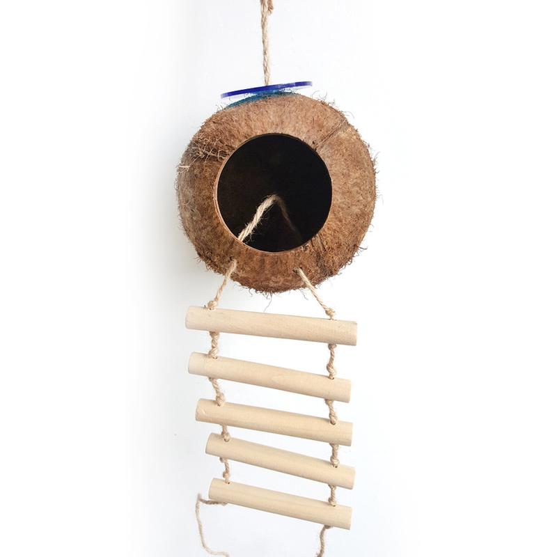 Ổ Gáo Dừa Cho Thú Cưng, Giường Xích Đu Cố Định, Hang Động, Nhà Đồ Chơi, Đồ Dùng Cho Thú Cưng 3
