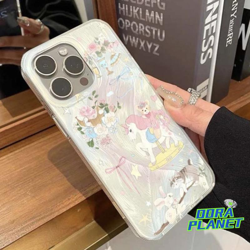 Fantasy Unicorn Monster Phone Case For IPhone 14PLUS X XSMAX 13MINI 15PLUS 13 12 11 XS XR X 7PLUS 8PLUS SE2 SE3 15 14 SE2020 Anti-Drop Feather Silver Gradual Protective Case 2