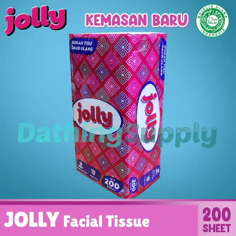 ( PAKET 4 PCS ) Tissue Jolly Facial 200 Sheet / Tisu Wajah Berkualitas Harga Terjangkau 5