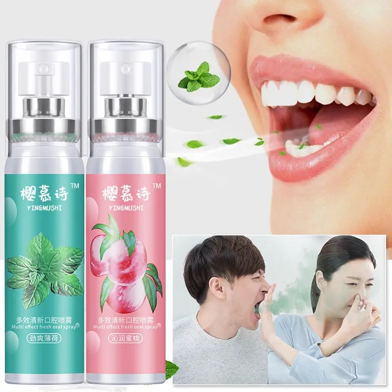 Làm Dịu Miệng, Cầm Tay, Hương Đào Và Bạc Hà, Lâu Dài, Xịt Miệng, Xịt Thở, Xịt Răng Miệng