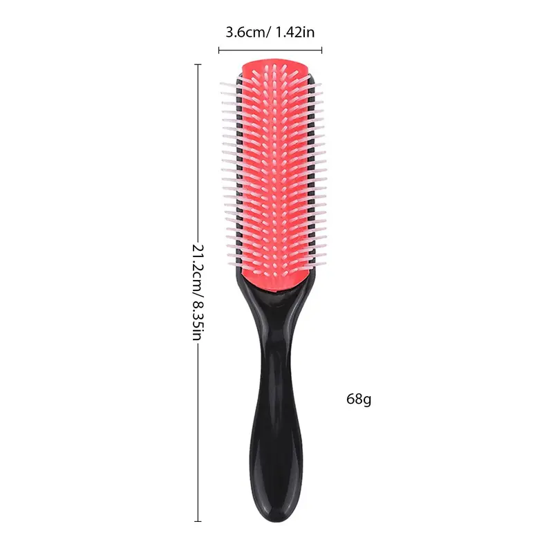 Detachable Design Hair Brush, Nine Row Comb Teeth Hair Comb, Massage Comb, Heatless Special Hair Styling & Haircare Comb for Women & Men Hair Care 8