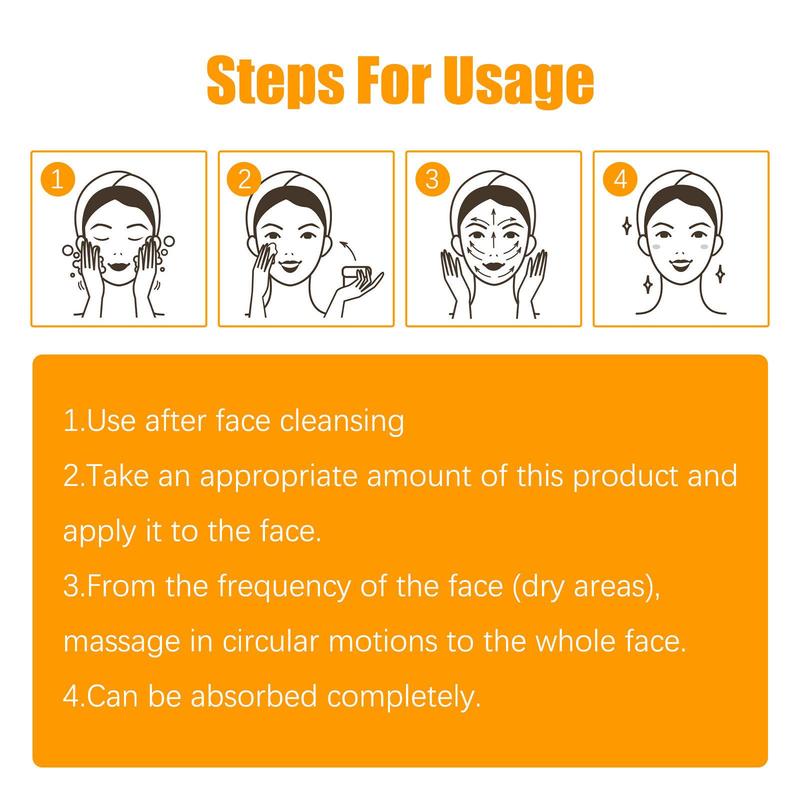 Vitamin C & Turmeric & Collagen Skin Care Kit, 6 Counts/set Facial Cleanser & Toner & Eye Cream & Serum & Face Cream & Mask, Moisturizing Skin Care Kit for Women 7