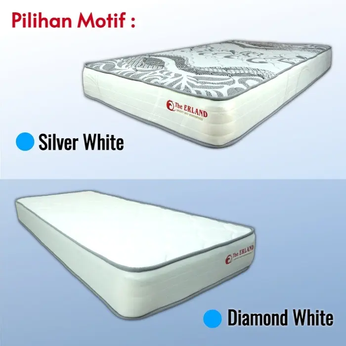 The Erland Kasur Spring bed in Box Deluxe Edition - White Diamond, 200 x 90 x 20 4