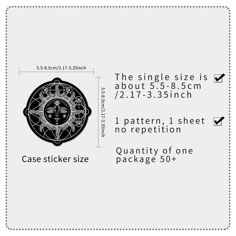 Cartoon Pattern Sticker, 50pcs Halloween Waterproof Self Adhesive Decor Paper, Decor Sticker for Gift Greeting Card, Water Bottle, Laptop, Phone 1