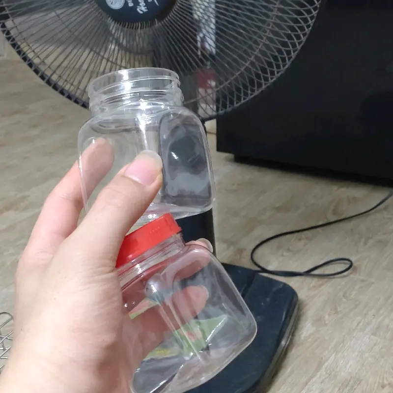 Hộp nhựa nhỏ làm cóng thức ăn cho chim miệng to chống vẩy vãi giữ sạch lồng chim sản phẩm miệng to 3