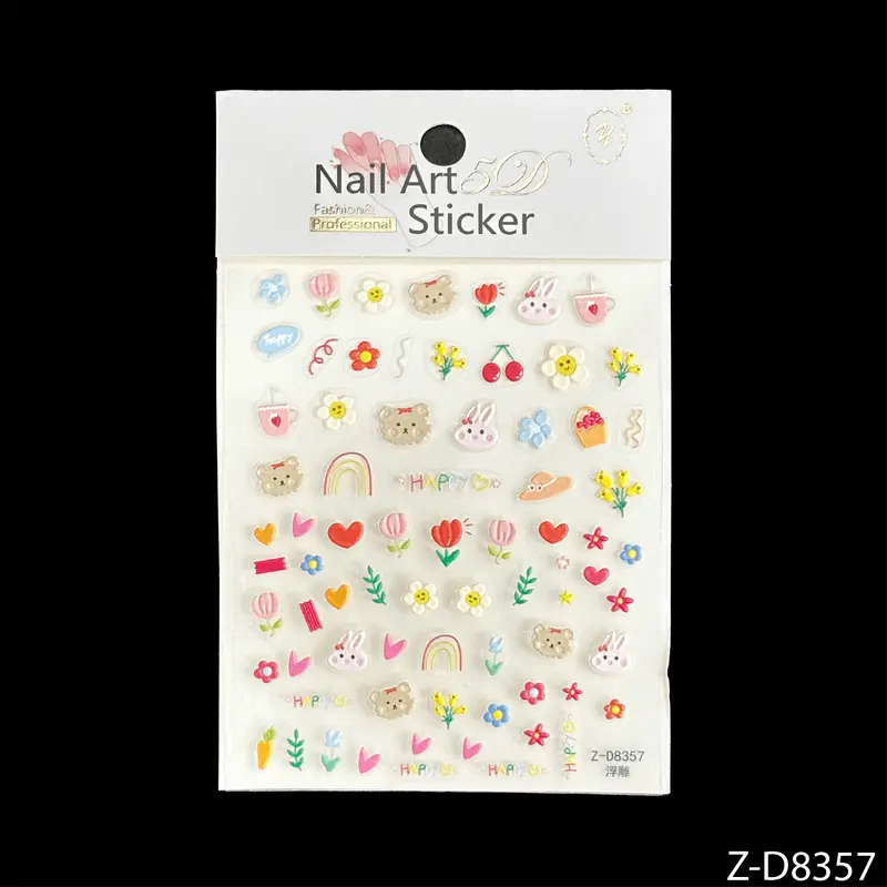 Bộ Sticker Làm Nail Ngẫu Nhiên - Sản Phẩm Nữ 1
