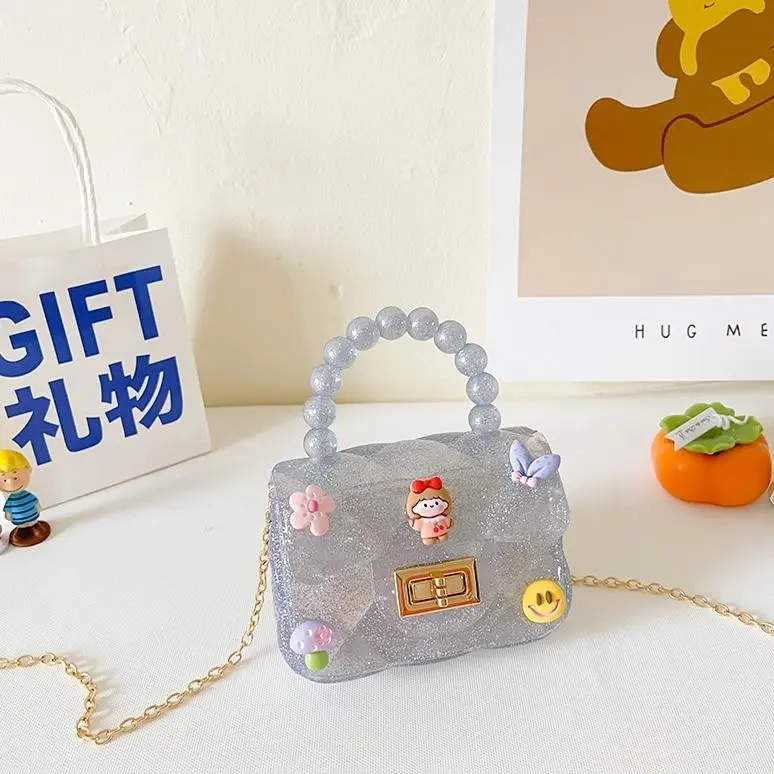 HYGGE-Tas Mutiara Jeli Stiker 3D Tas Selempang Anak Fashion 6