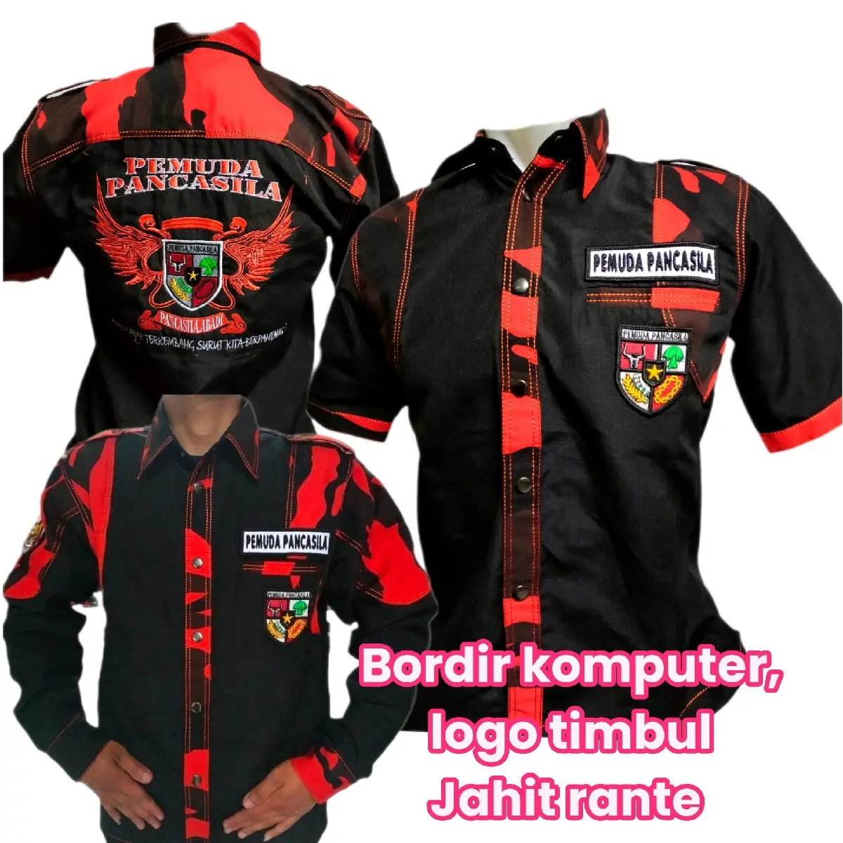 KEMEJA PEMUDA PANCASILA JAHIT RANTE Bordir