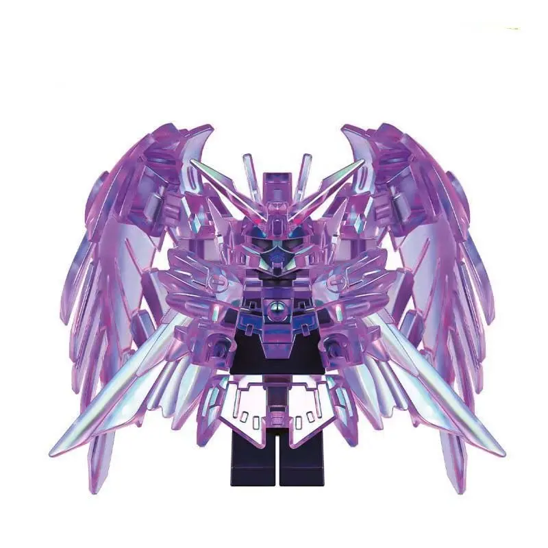Mô hình mini gundam Túi mù Wing Mecha Warrior Lắp ghép Người máy DIY Đồ chơi Quà tặng cho bé 3