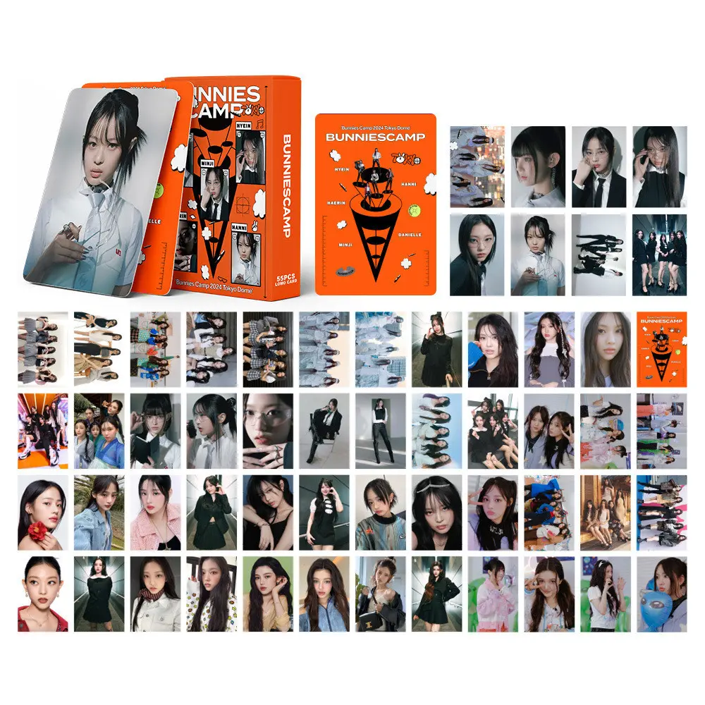 55pcs/box NewJeans Photocards Bunnies Camp 2024 Tokyo Dome Lomo