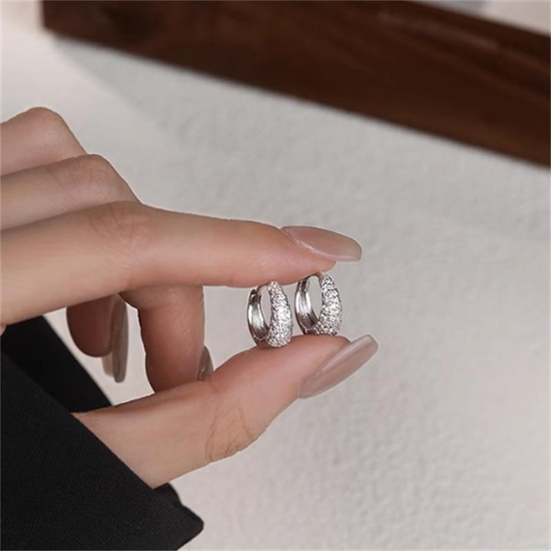 Khóa Tai Tròn, Tinh Tế Và Nhỏ Gọn, Phụ Kiện Tai Sành Điệu Và Cao Cấp 6