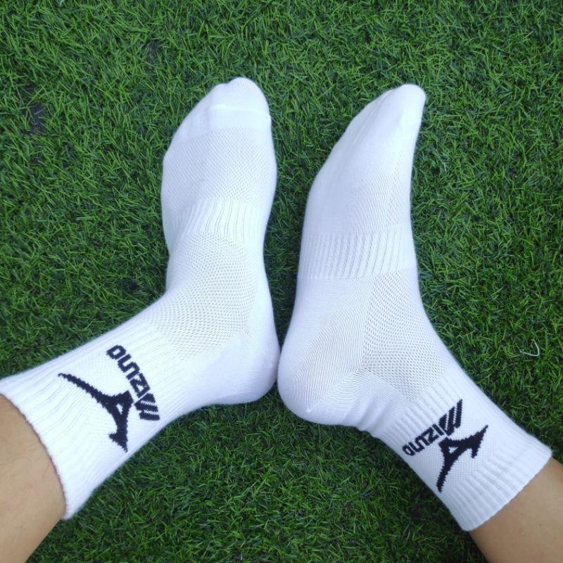 Combo 10đôi tặng1 Tất Vớ MIZUNO CỔ TRUNG CỔ CAO dệt kim thể thao Nam đá bóng dày đẹp có bo chun lỗ thoáng khí Cotton Sport