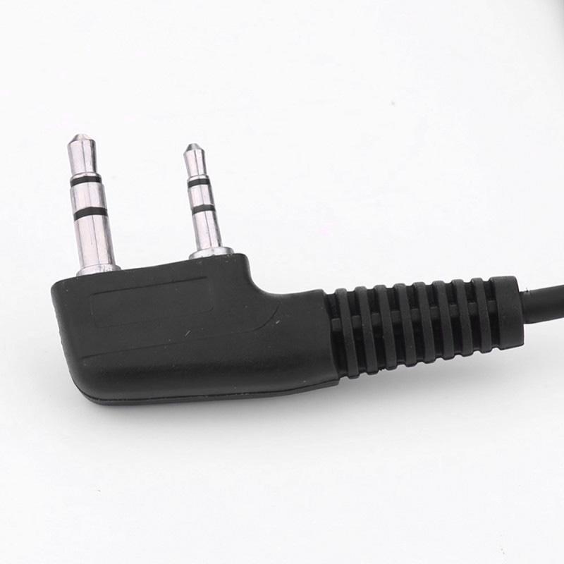 Safety Earphone Headset PTT Microphone For Kenwood Baofeng Walkie Talkie 5