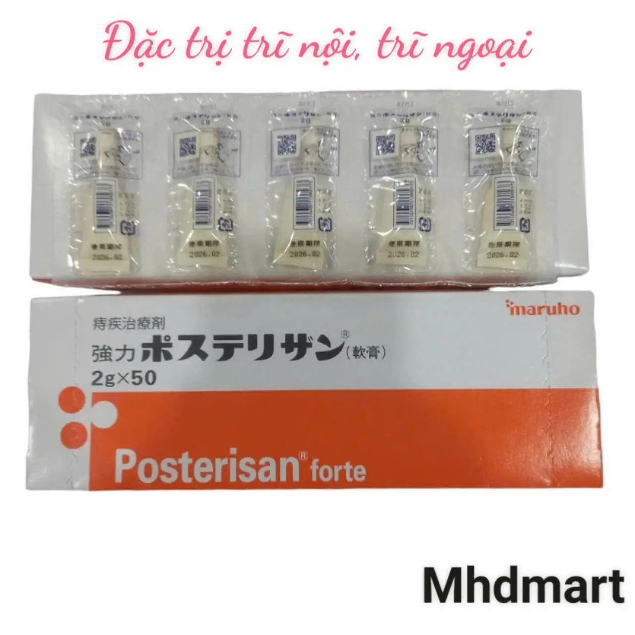 Kem bôi hỗ trợ trĩ Posterisan Forte Nhật Bản, 5 ống Làm Đẹp Da
