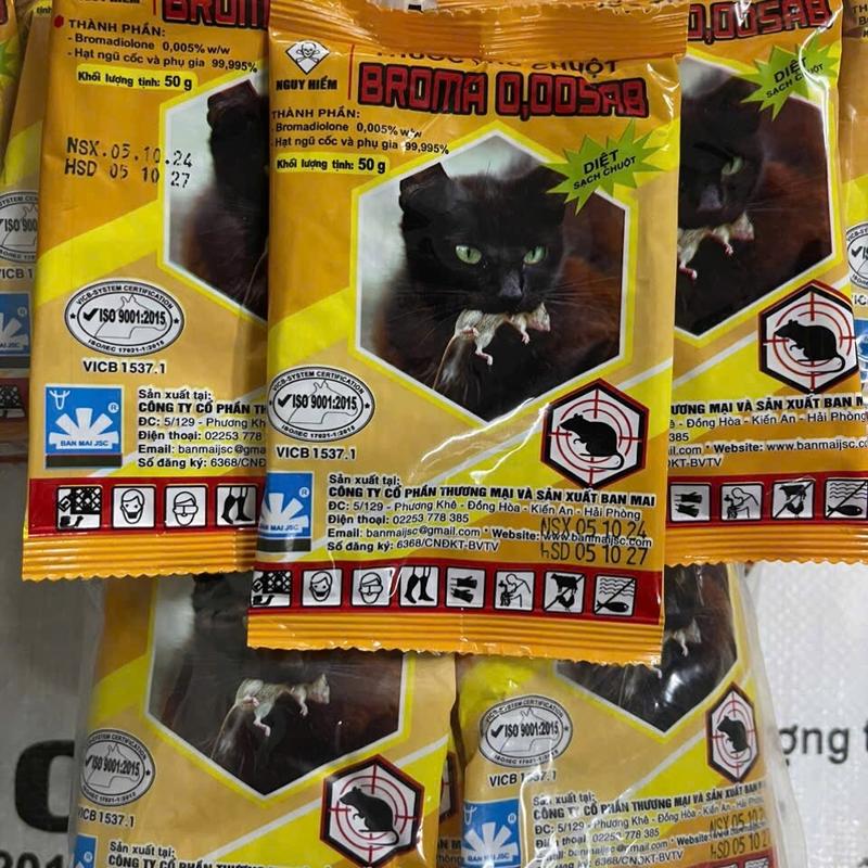 Combo 10 Gói thóc chuột sinh học màu Vàng - Cải tiến hơn hiệu quả x2 mẫu cũ