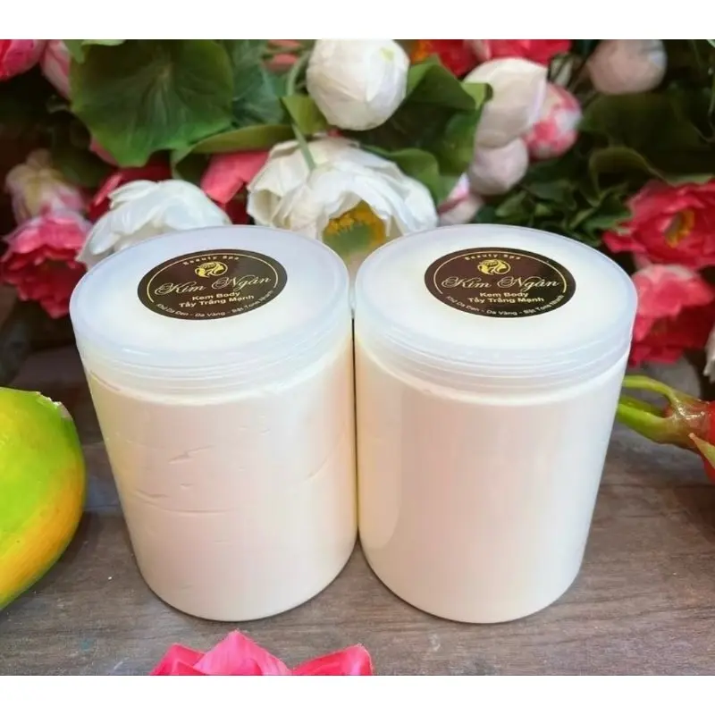 ( Hủ 1kg) Kem Body Kim Ngân Tẩy Trắng Mạnh, Hỗ Trợ Làm đẹp da trắng nhanh
