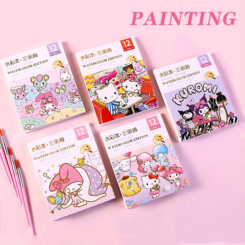Buku Lukisan Graffiti Cat Air, Buatan Tangan, Reka Bentuk Kreatif, Sesuai untuk Pelajar, dengan Lukisan Air, SG075 Books Books Kertas Stationery Nota Paper