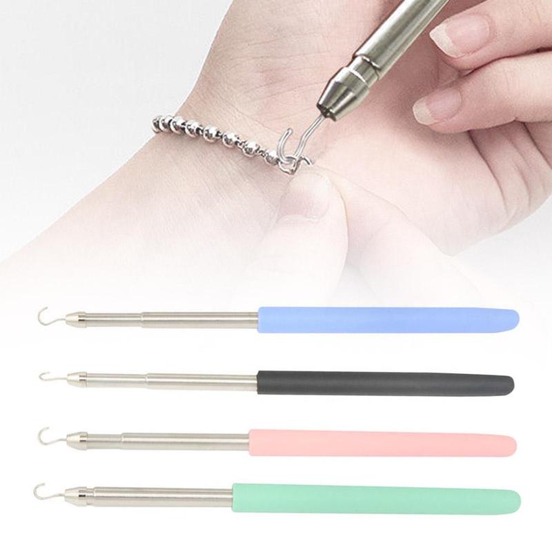 Product Introduction of 1PC Bracelet Helper Tool Hook Easy Wearing Tool Aid Assistance Metal Portable Bracelet Buddy Fastening Helper 38